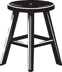 Modern Stool Design Vector