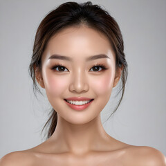  a beautiful, well-groomed appearance with a soft, natural makeup look. 