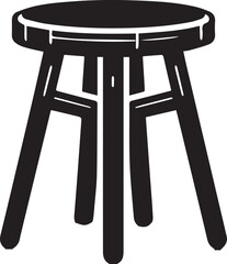 Modern Stool Design Vector
