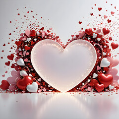 abstract background with hearts