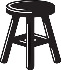 Modern Stool Design Vector