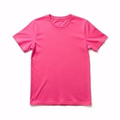 pink t-shirt front view mockup