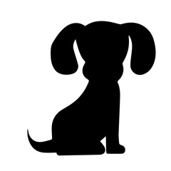 dog shadow design for templates.