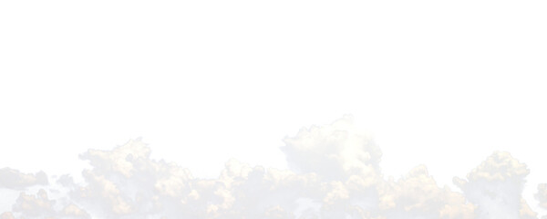 white cloud cut out isolated on white background