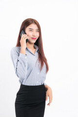 Fototapeta premium Call center operator woman.