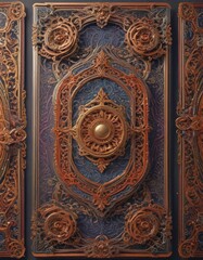 Intricate die-cut cards, vibrant colors, ornate designs , handmade, die-cut