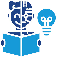 Idea Innovation Bot Icon