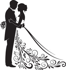 Bride and Groom Silhouette SVG – Elegant Wedding Couple for Cricut & Decor

Just Married Clipart – Romantic Bride & Groom PNG for Invitations & Crafts

Wedding Couple SVG Bundle – Mr and Mrs Design fo
