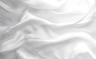 Naklejka premium soft white fabric with gentle folds and smooth texture creating a calm and delicate appearance