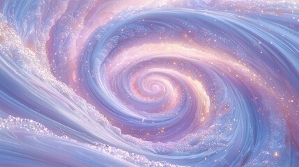 Abstract swirling spiral design