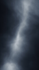 Dark blue cloud of smoke vertical background illustration.