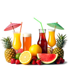 fruit juice and fruits