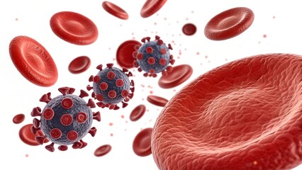 Exploring the Impact of Viral Infections on Red Blood Cells and Immune Response in the Human Bloodstream for Health Insights