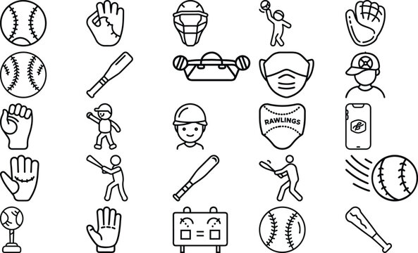 Rawlings Baseball Game Essentials Icon Pack