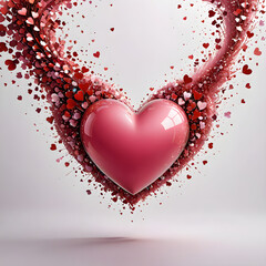 abstract background with heart