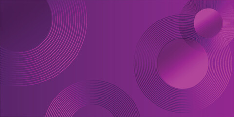 A modern purple background featuring abstract circular patterns and gradient effects, ideal for digital