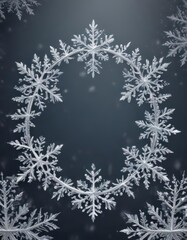 Delicate snowflake frame, perfect Christmas card vector art ,  design, snowflake,  ice