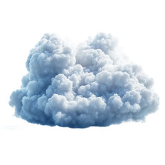 Realistic Cumulus Cloud on Transparent Background