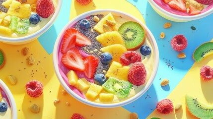 Vibrant & Healthy Smoothie Bowls Delicious Recipe Ideas