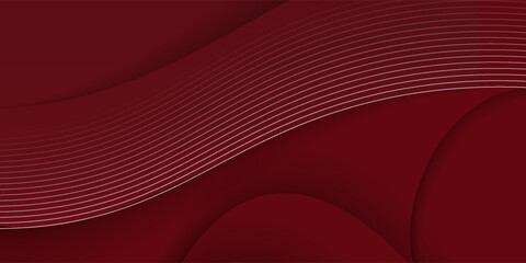 Abstract dark red Background with Waves Splashes. Vector Minimal Banner. red Colored Sleek Texture.