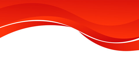 Vector red line background curve element with white space for text and message design, overlapping layers, web, banner modern background ilustration