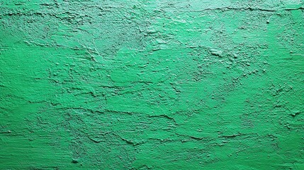 Fototapeta premium Abstract Rough Textured Green Wall Background for Artistic Use