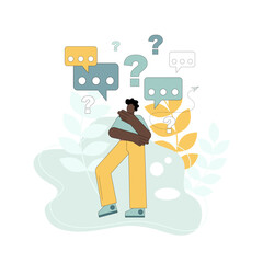 Search for answers to questions. Analysis of the situation. Doubt. Statement of a question.eps