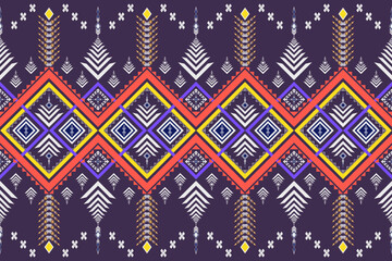 Bright Aztec ethnic pattern