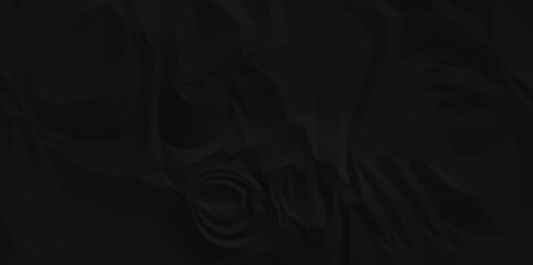 Dark black crumpled paper background. old paper wrinkle texture pattern. cardboard wrinkled arts craft and Seamless black crumpled paper.	