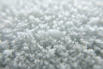 Obraz premium Close-up view of delicate ice crystals, showcasing their intricate structures. The frosty texture creates a sense of cold beauty