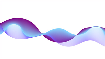 Abstract background with blue and purple wave lines on white.