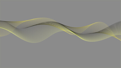 Dynamic, curvy lines flow together in a bold, abstract style.
