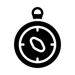 Compass Navigation Solid Icon