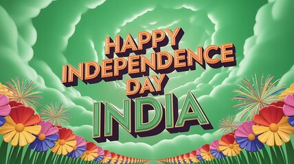 Happy independence day india festive celebration