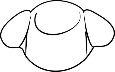 Hat Illustration coloring page