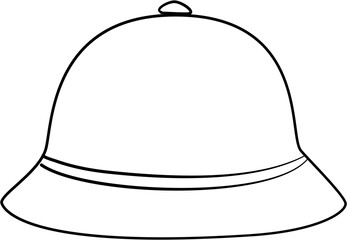 Hat Illustration coloring page