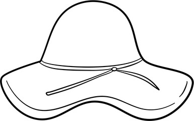 Hat Illustration coloring page