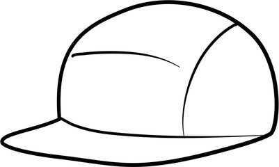 Hat Illustration coloring page