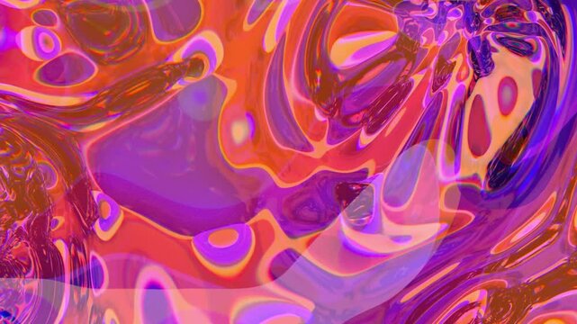 Vibrant abstract animation of flowing liquid forms in warm psychedelic colors like pink, orange, and purple. Energetic, trippy, and colorful background - Powered by Adobe