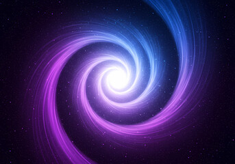 Obraz premium Cosmic Spiral Nebula Vortex Wallpaper isolated on transparent background