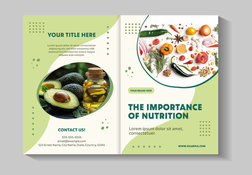 Green Importance Nutrition Wellness Lifestyle Healthy Brochure