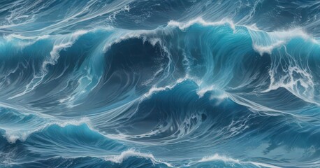 Abstract blue ocean wave background pattern, seamless texture for banner , seafoam, backgrounds
