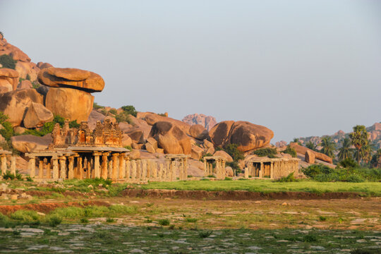 Hampi Landscape with Temple Ruins