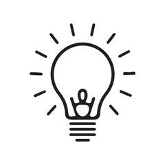 light bulb vector illustration