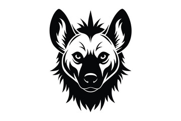 Obraz premium Hyena head icon isolated on white background 