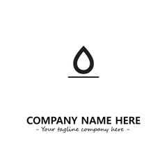 Water drop logo company design vector illustration