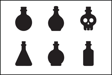 Halloween Potion Bottle Icons