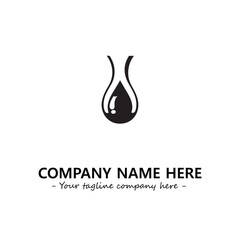 Water drop logo company design vector illustration