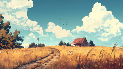 Lo-Fi music picture The background that goes well with the lo-fi music genre Generative AI	
