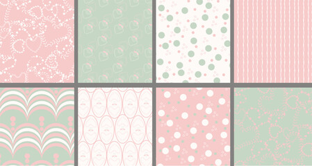 Soft romantic feel for spring designs, wedding stationery, and elegant packaging.